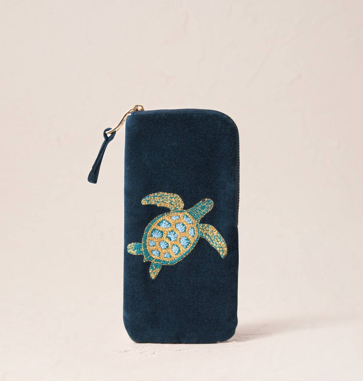 Turtle Conservation Marine Navy Glasses Case