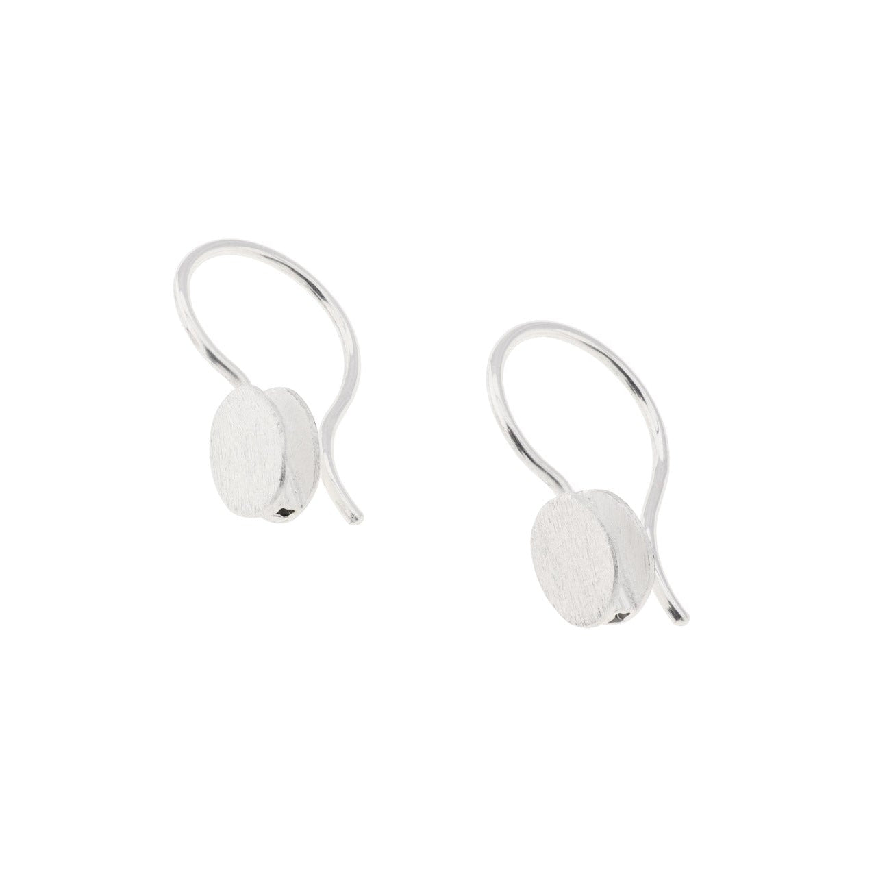 Sterling Silver Mini Pebble Hook Drop Earrings