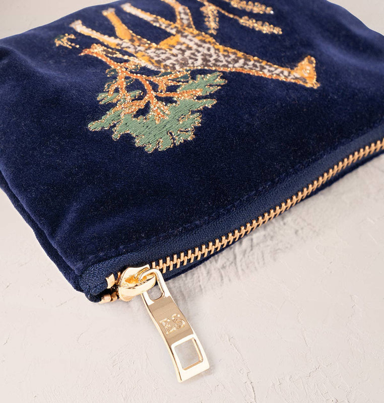Elizabeth Scarlett Giraffe Herd Navy Coin Purse - Navy
