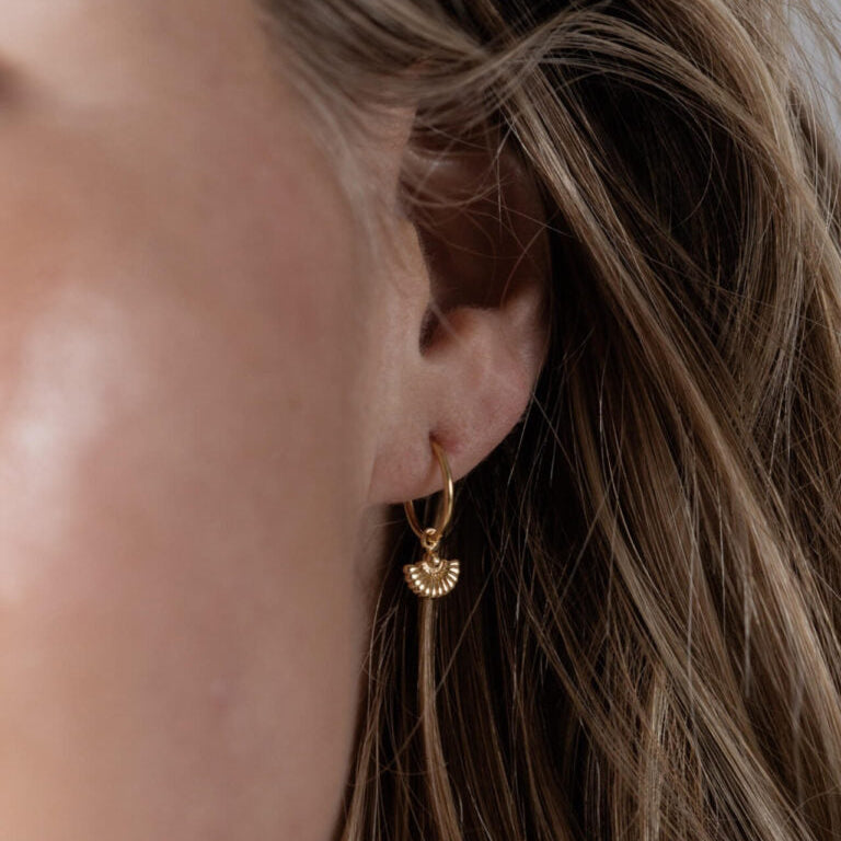 Gold Angel Earrings