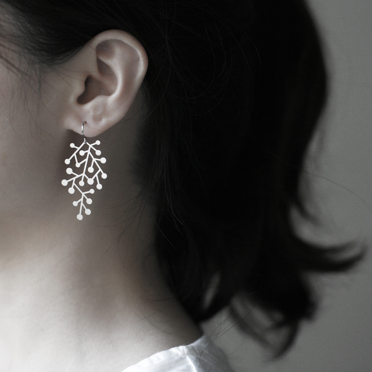 Moorigin jewellery Snow Days earrings