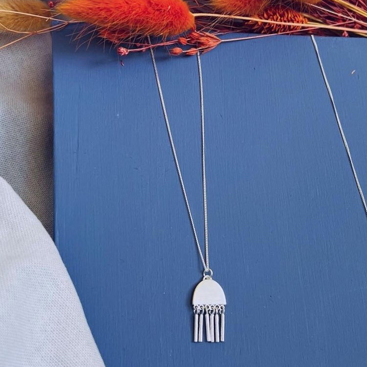 Seville Silver Tassel Pendant - Mini