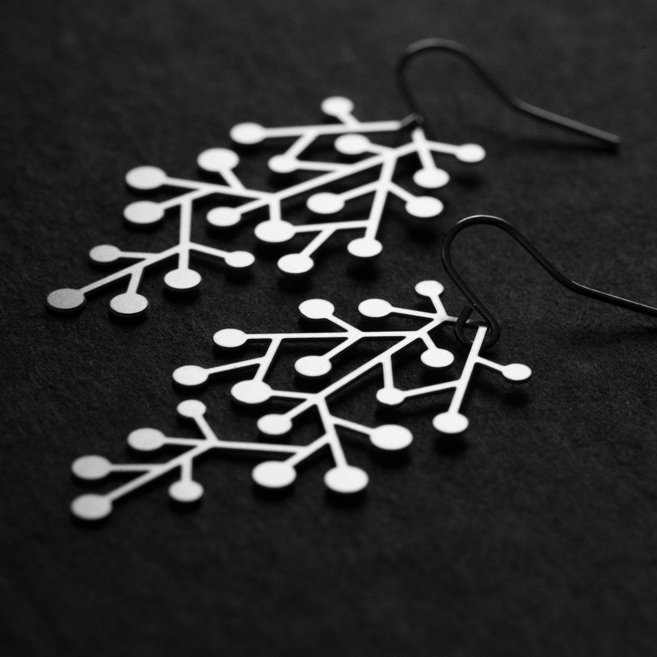Moorigin jewellery Snow Days earrings