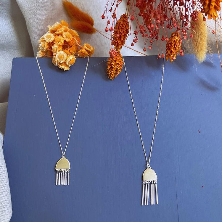 Seville Silver Tassel Pendant - Mini