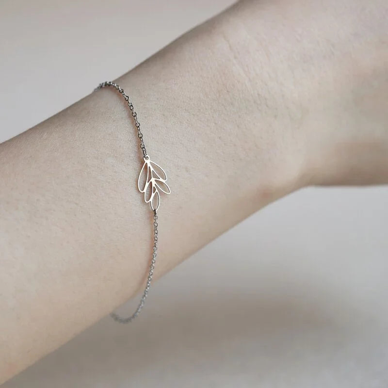 Leafy Bracelet - Silver