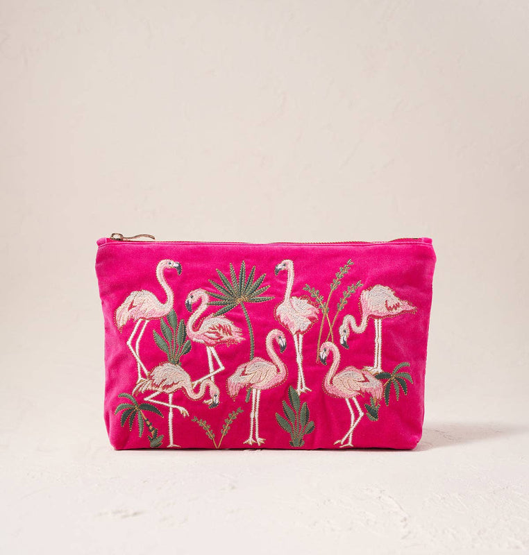 Elizabeth Scarlett Flamingos Everyday Pouch