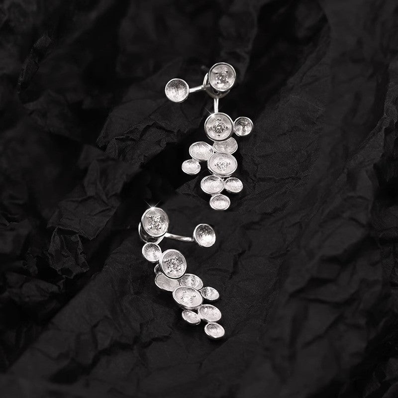 Botanic_garden_earrings_drop_grapes_on_a_vine_gold_plated_sterling_silver_dots_buttons_cluster