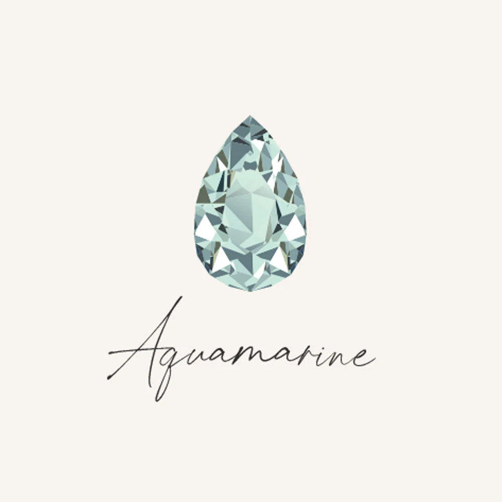 March Birthstone Necklace - Aquamarine
