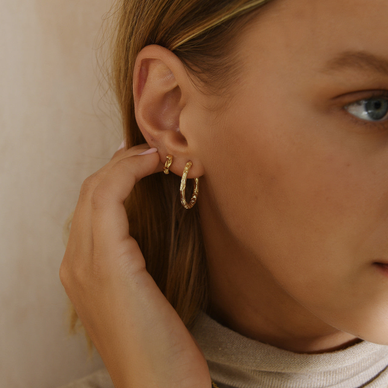 janus_edinburgh_organic_sterling_silver_gold_vermeil_rocky_hoop_aso_earrings