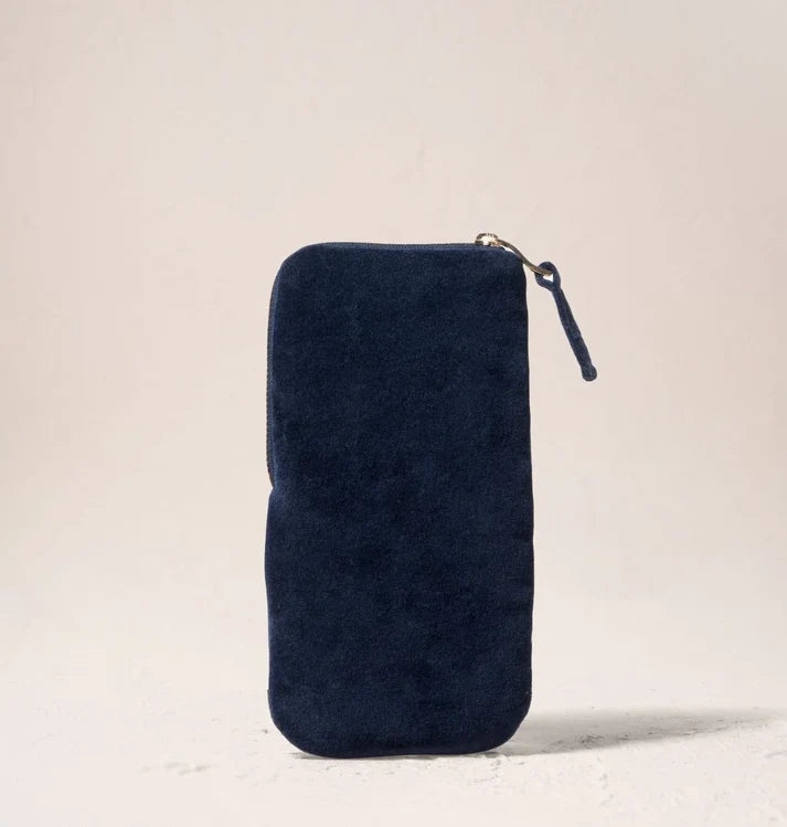 Botanical Elephant Velvet Glasses Case
