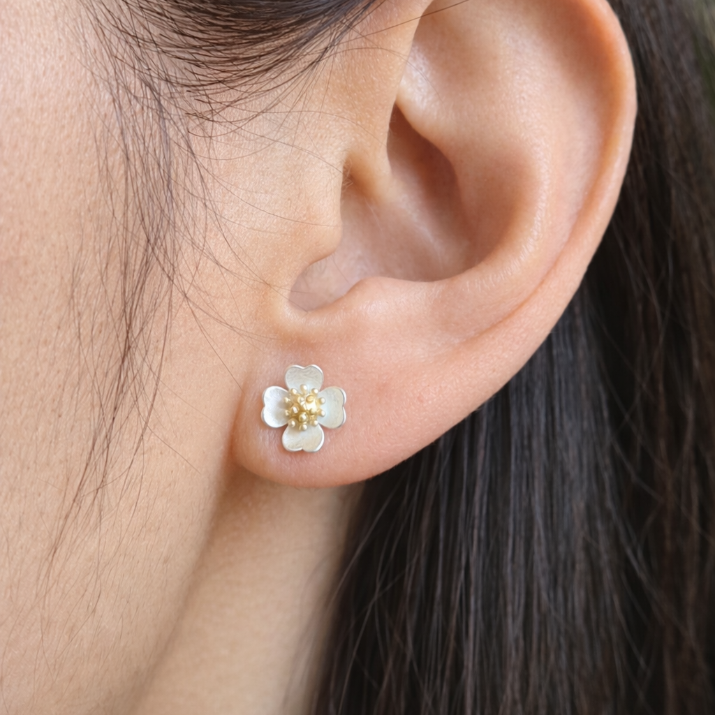 Simple Flower Stud Earrings