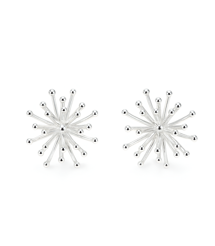 Large Heather Bloom Stud Earrings