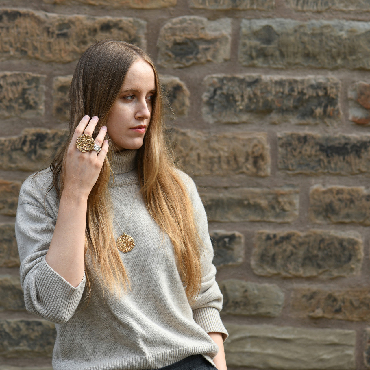 Jade_Mellor_handmade_jewellery_statement_ring_large_disc_bronze