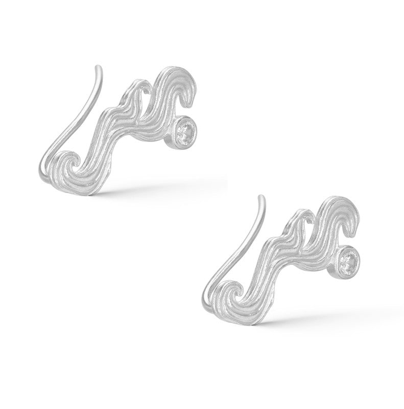 The Tarot Magician 925 Sterling Silver Stud Earrings with Zirconia