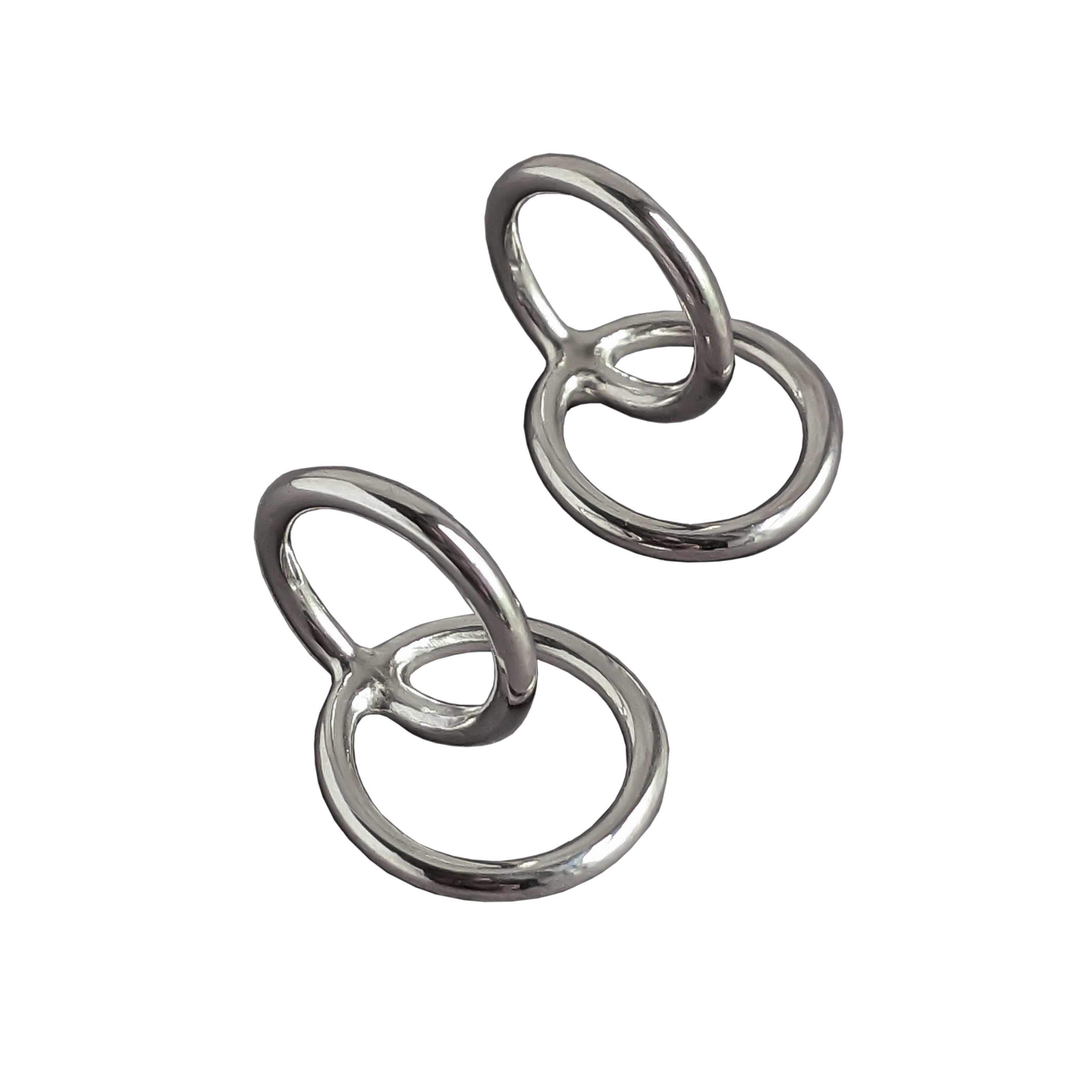 Twin Circle Earrings