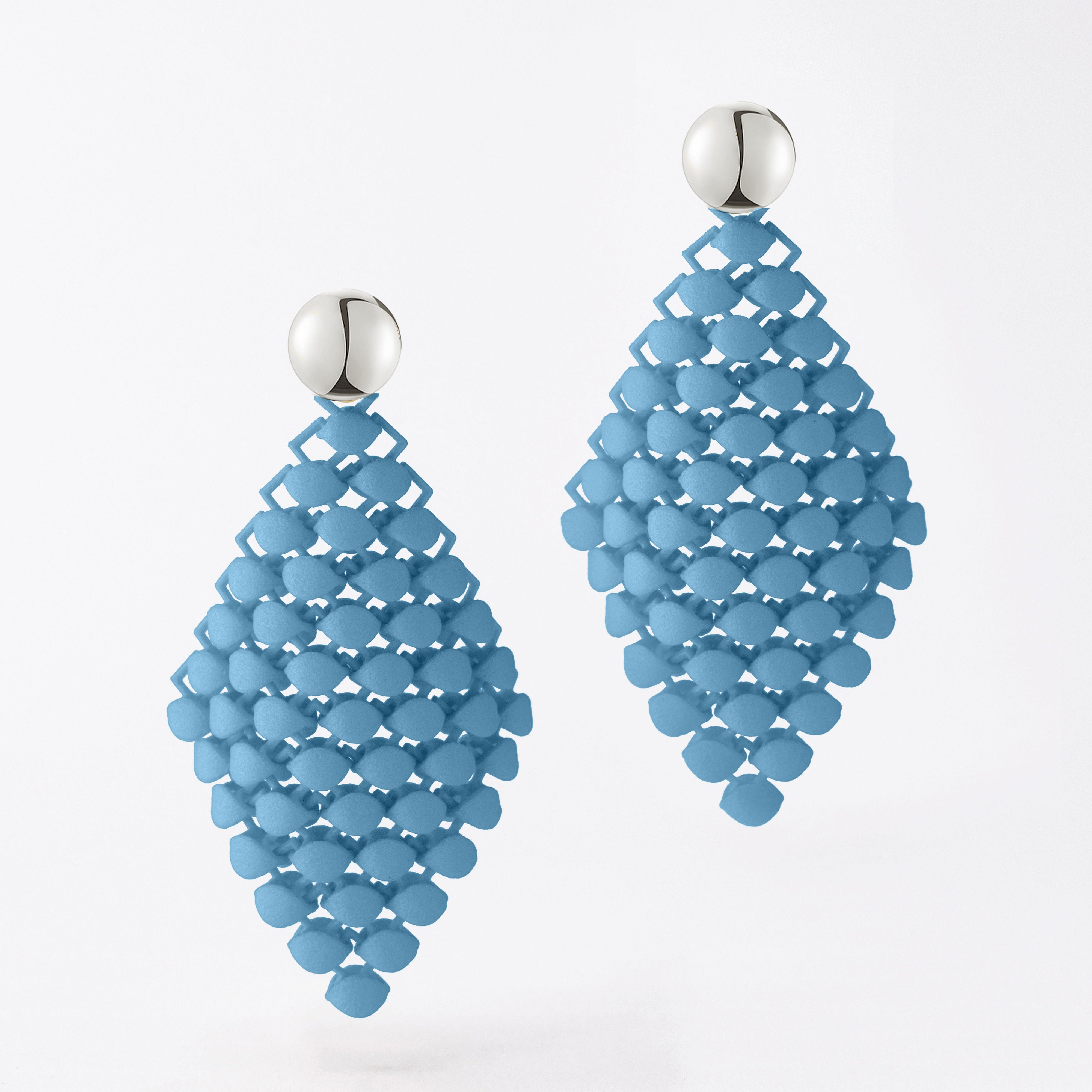 Essence Button Drop Earrings