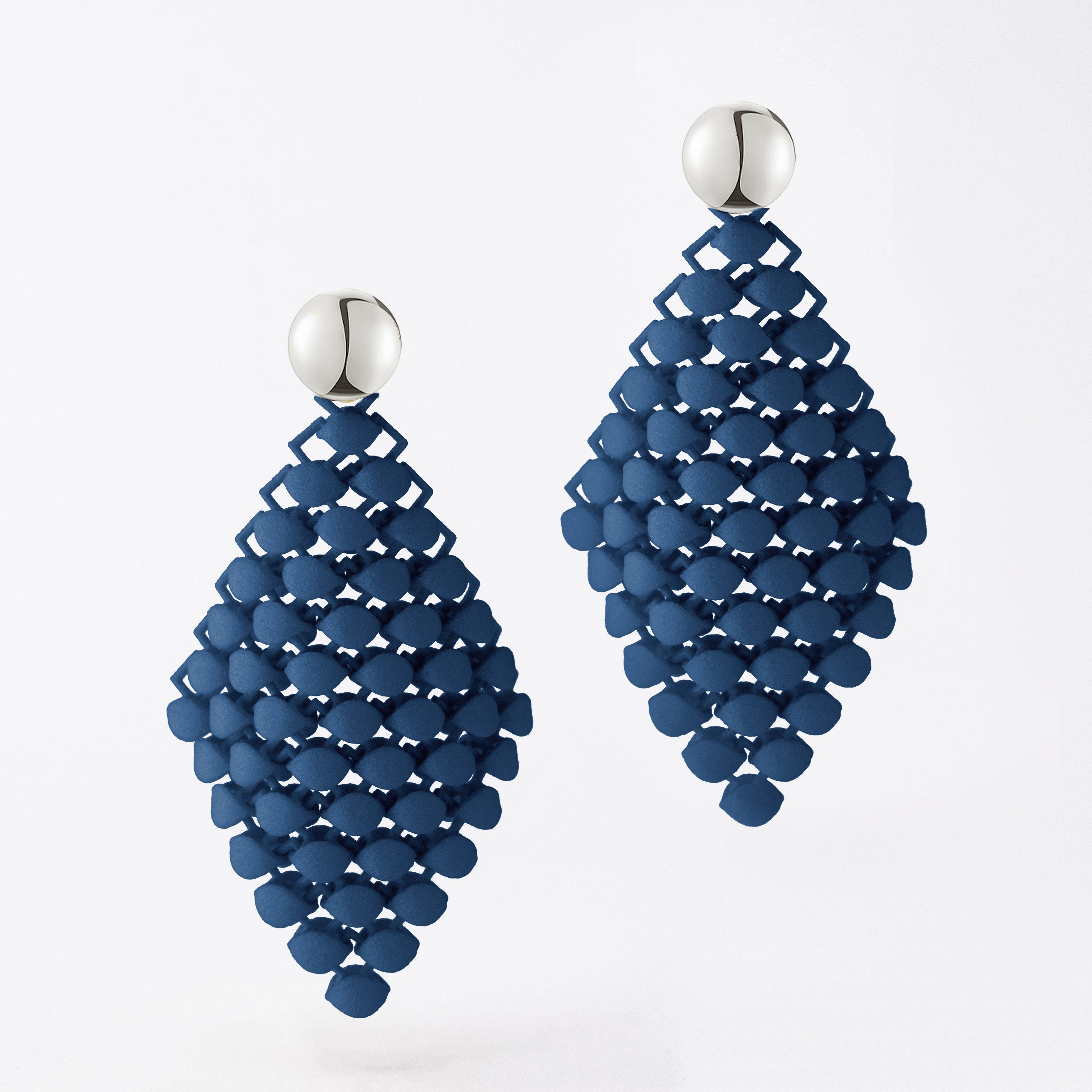 Essence Button Drop Earrings