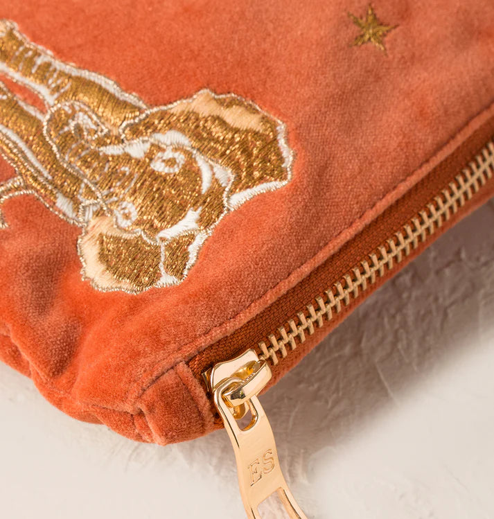 Elizabeth Scarlett Golden Elephants Everyday Pouch