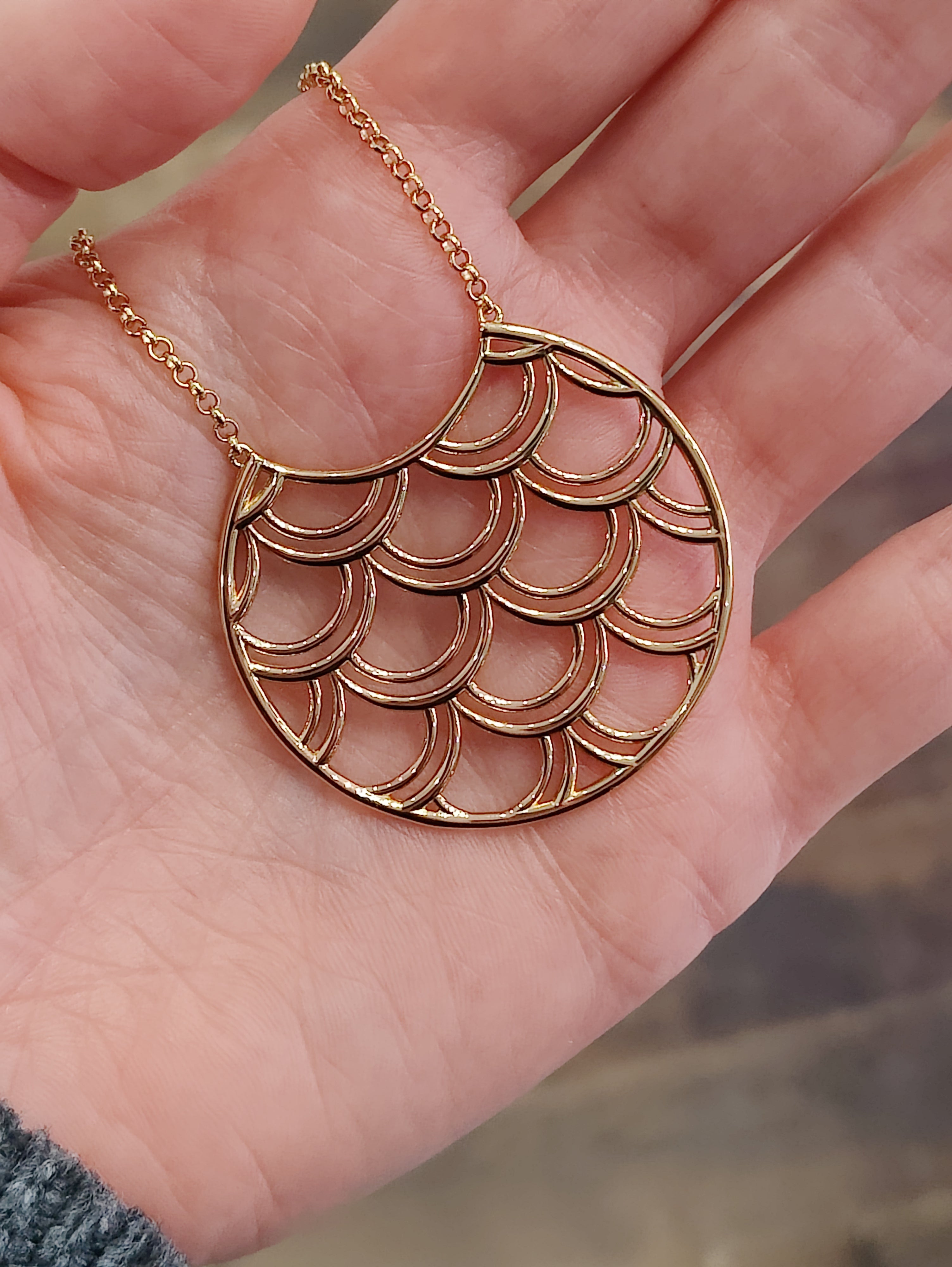Tidal Scale Necklace