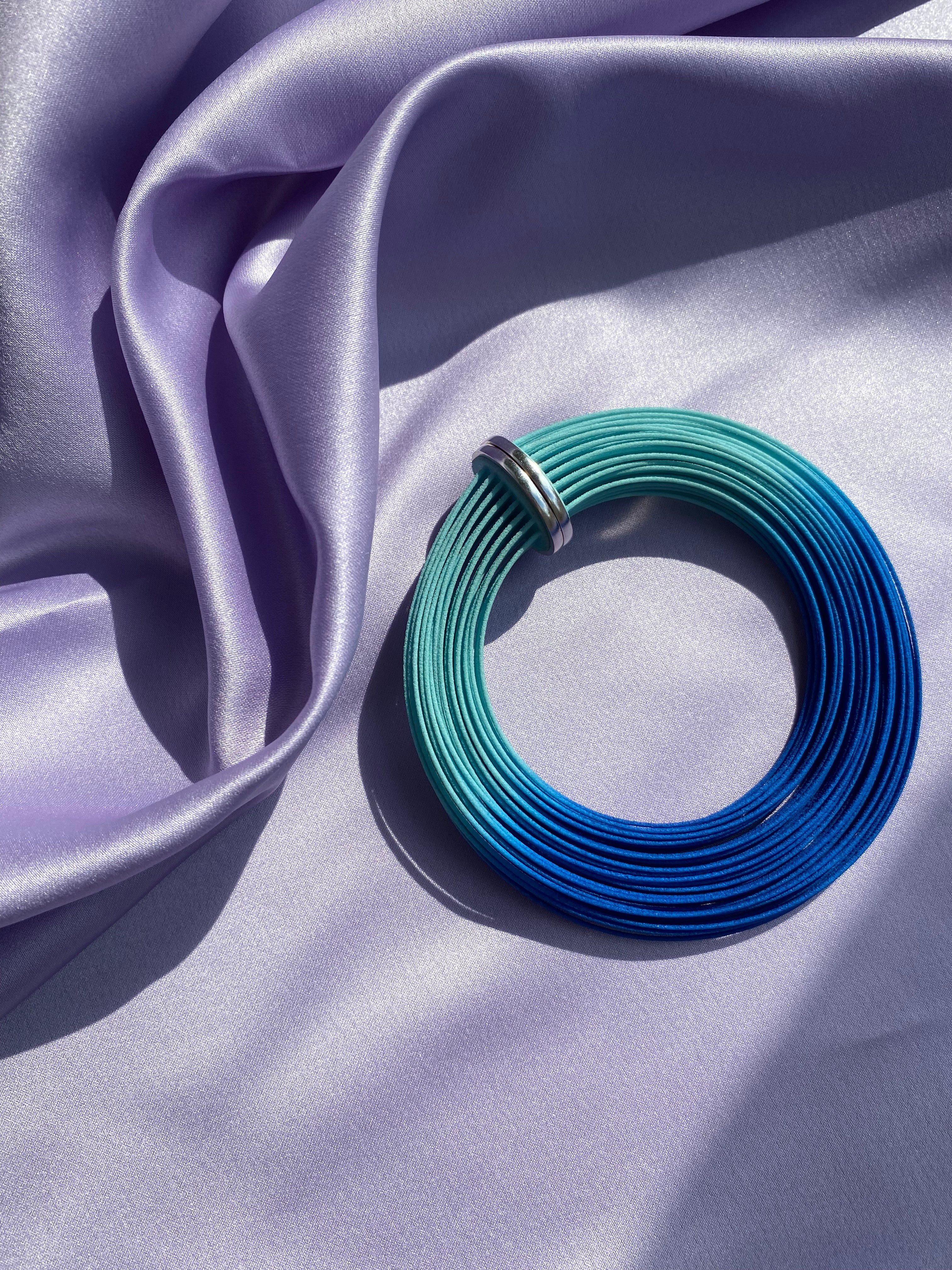 Teal Brushstroke Bracelet