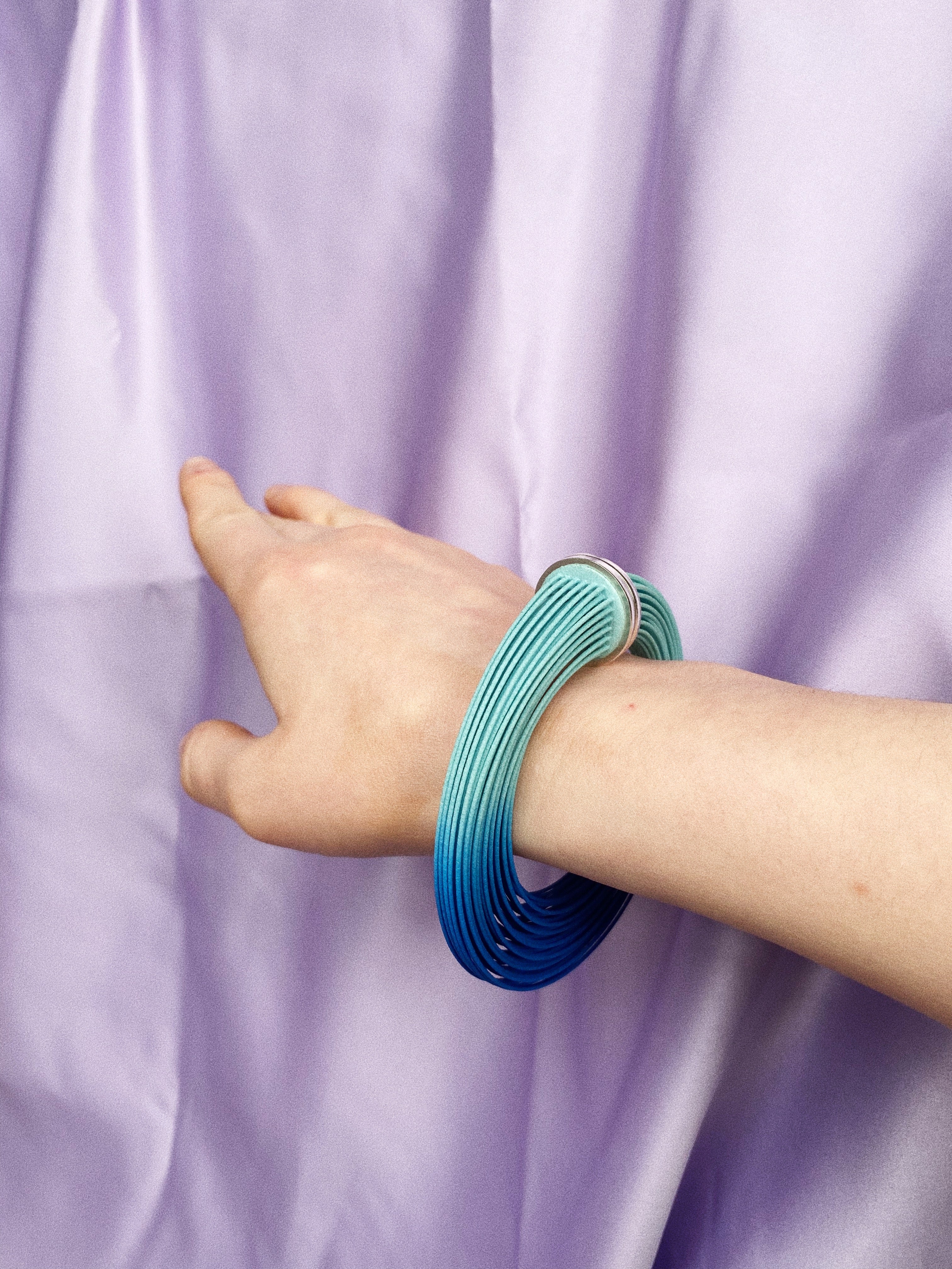 Teal Brushstroke Bracelet