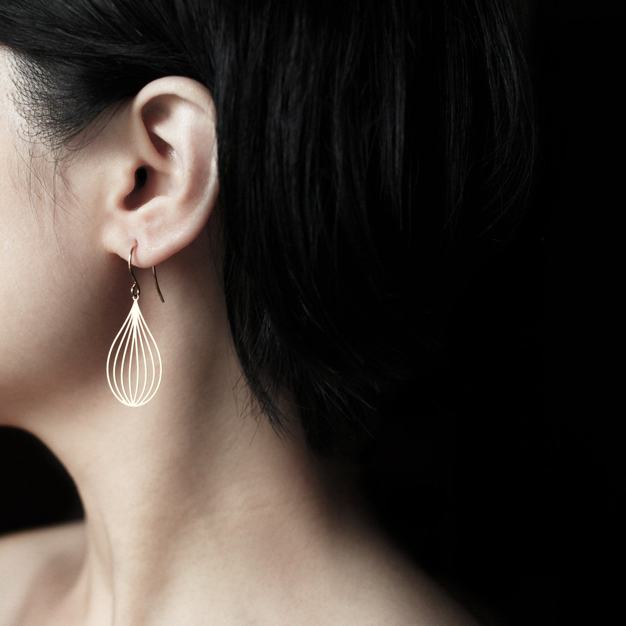 Moorigin jewellery gold seed drop earrings stainless steel