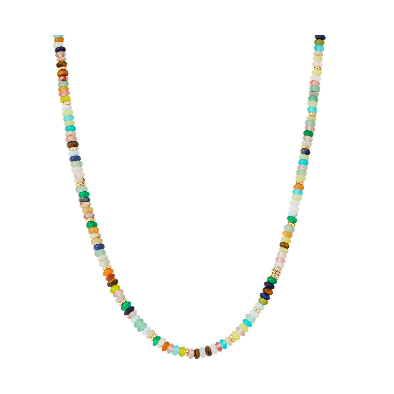 Iwn Rainbow Beads Necklace