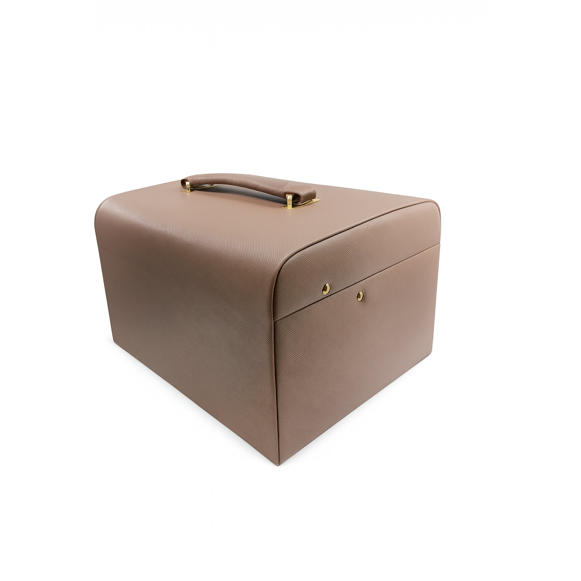 Mocha Pink Vegan Leather Large Jewellery Box