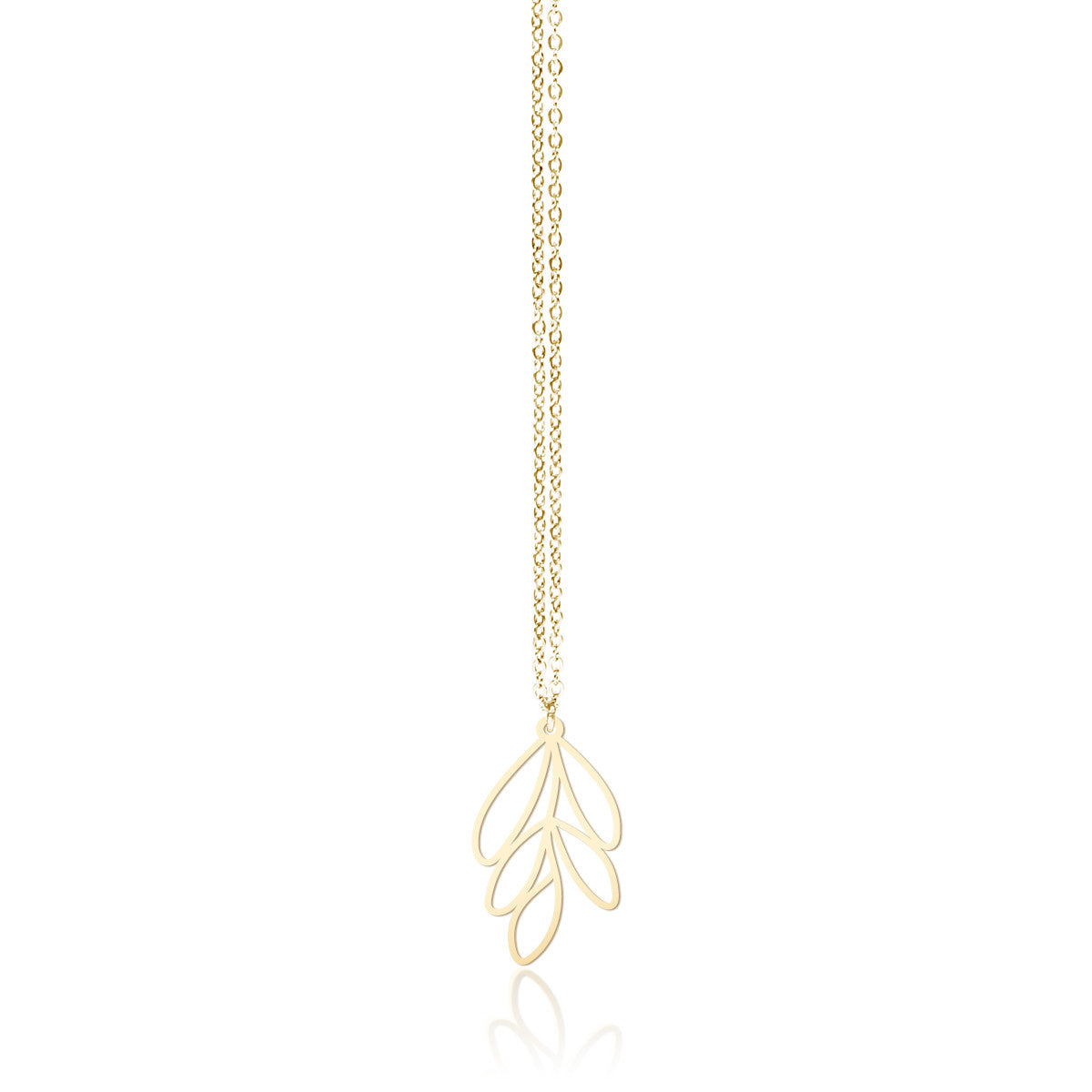necklace_pendant_Moorigin_leafy_gold_plated_stainless_steel_made_in_Taiwan_nature_inspired_jewellery