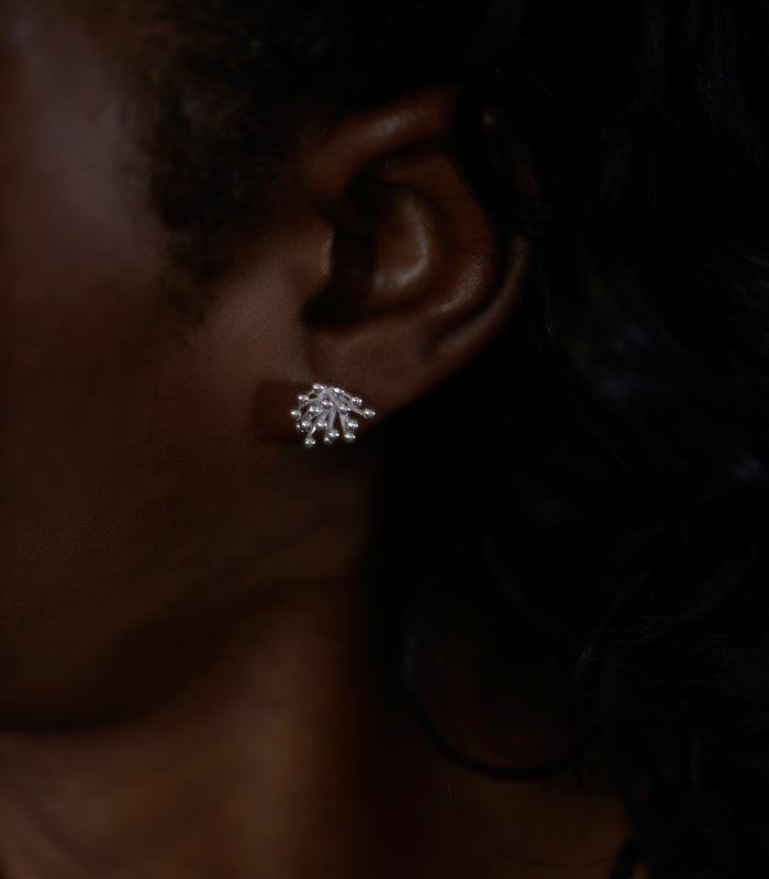Heather Bloom Mini Stud Earrings