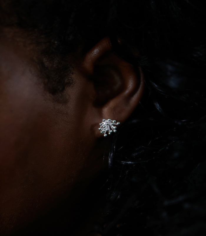 Heather Bloom Mini Stud Earrings