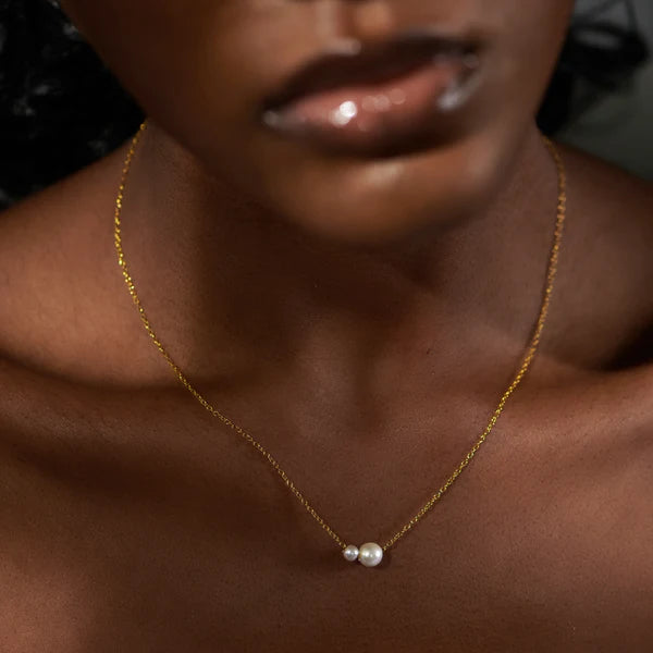 Twin Pearl Necklace