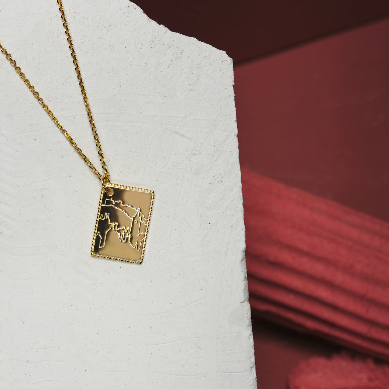 from Edinburgh postcard necklace