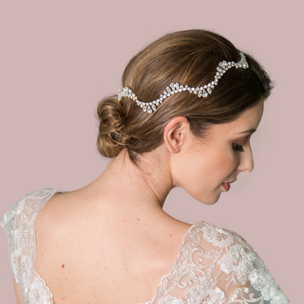 Merryn wavy art deco hair vine