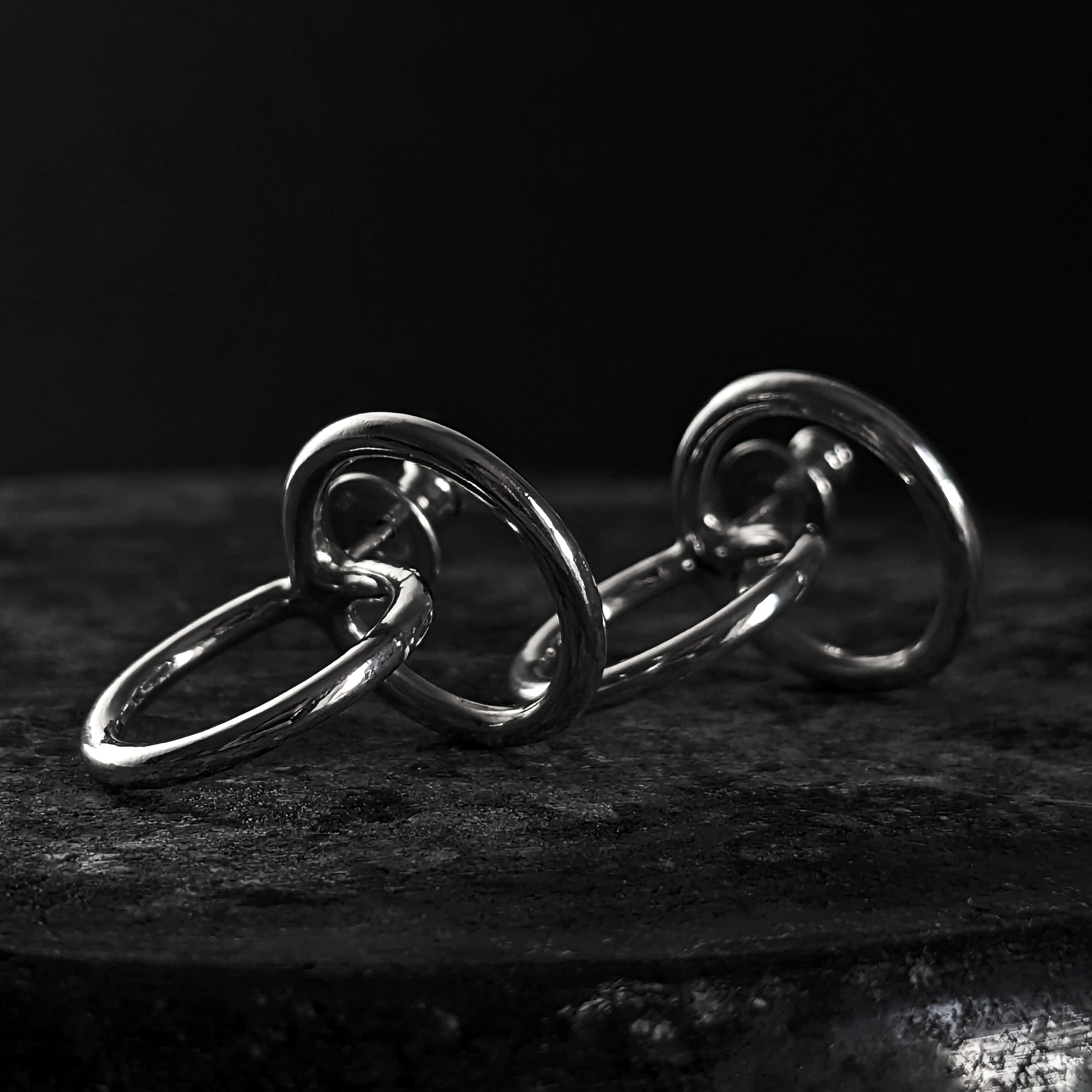 Twin Circle Earrings