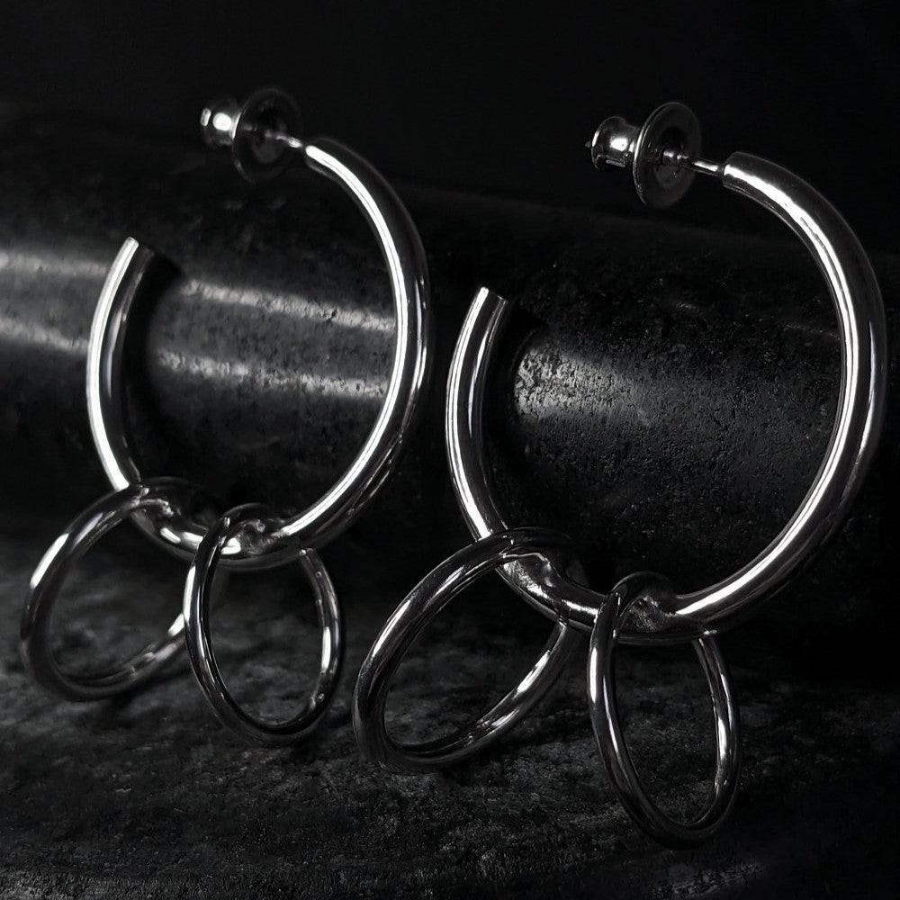 Industrial Hoop Earrings