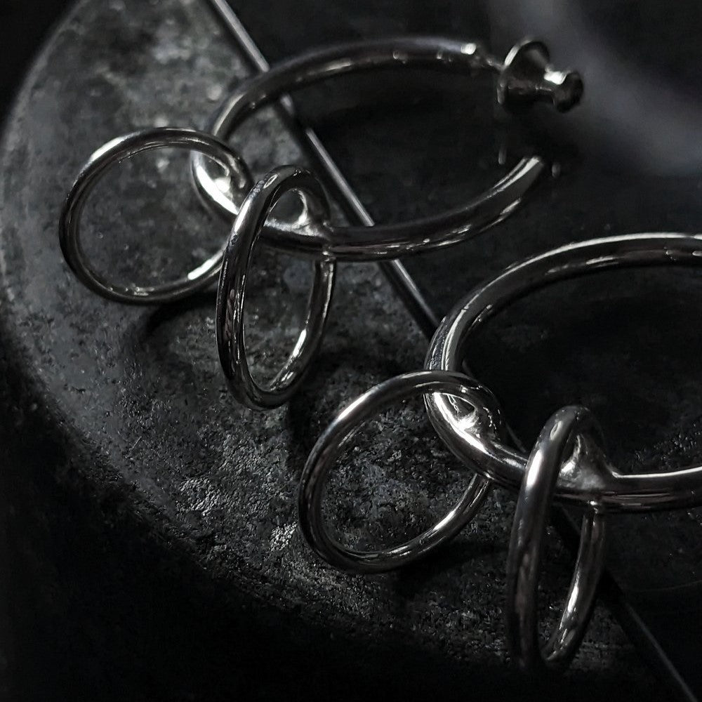 Industrial Hoop Earrings