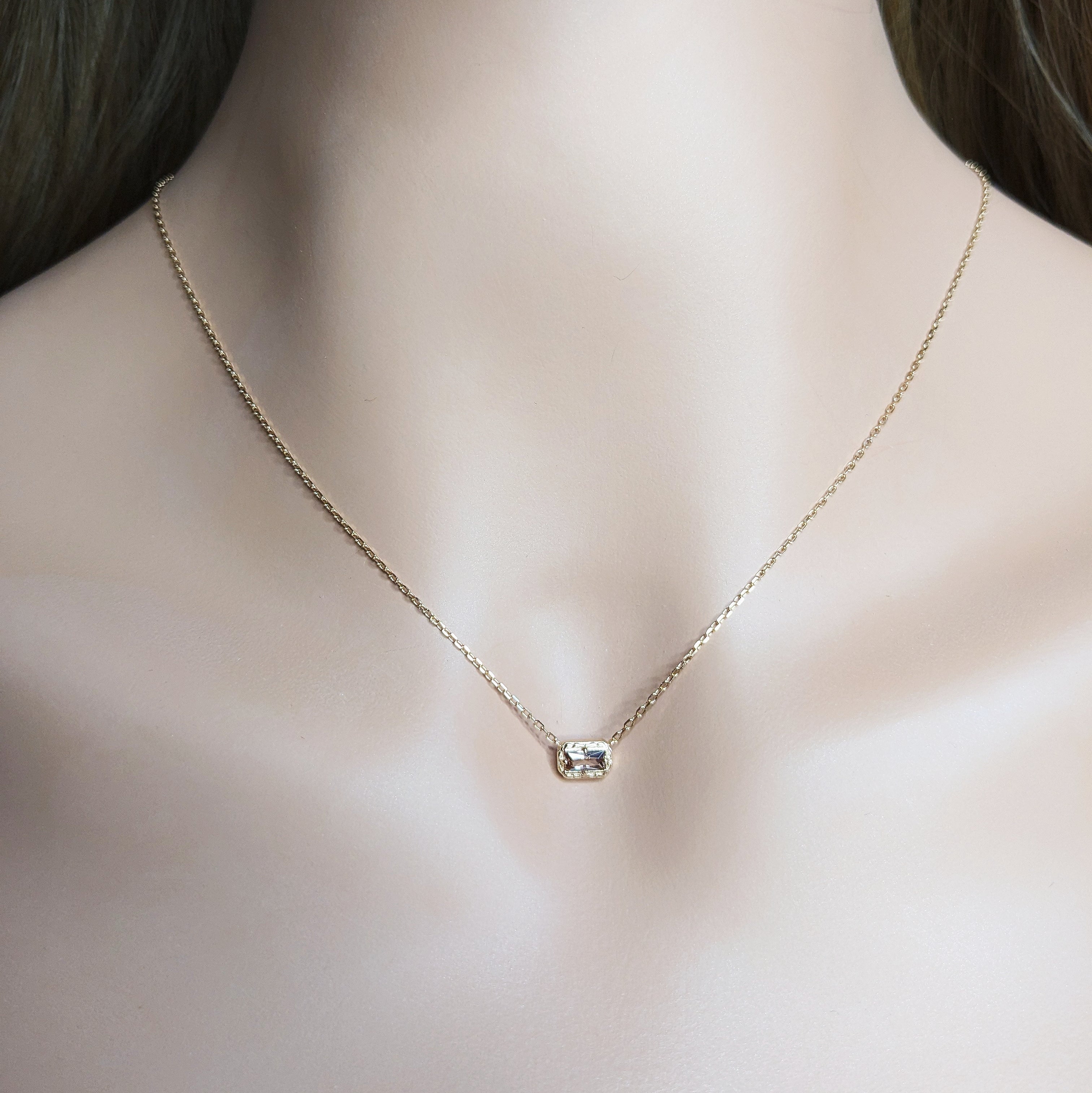 Brown Quartz Bar Choker Necklace