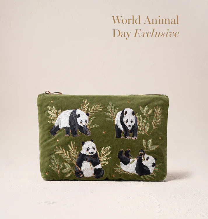 Elizabeth Scarlett Pandas Everyday Pouch | Wildlife Charity Special