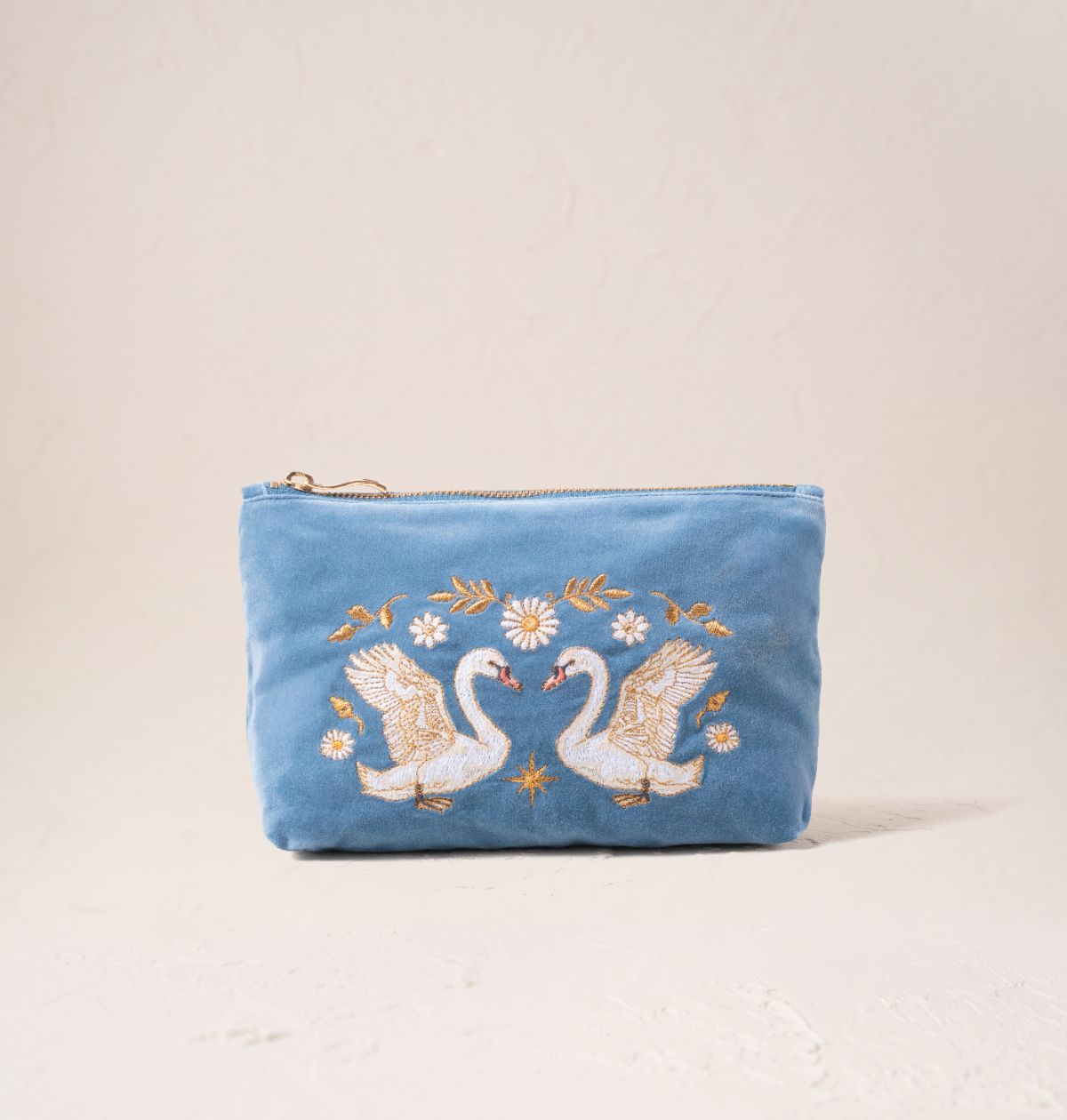 Blue Swan Garden Mini Pouch
