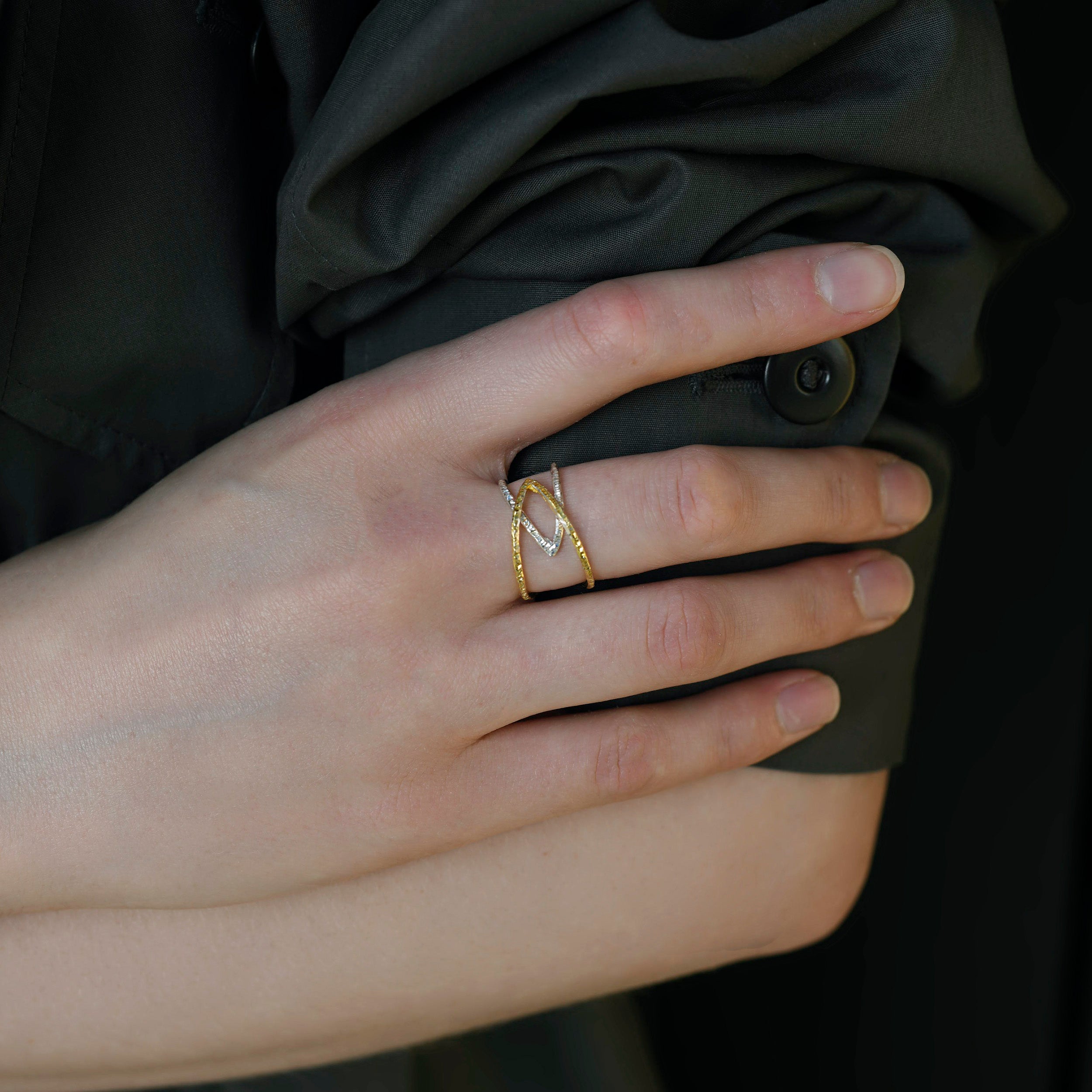 Two Tone Open Ring
