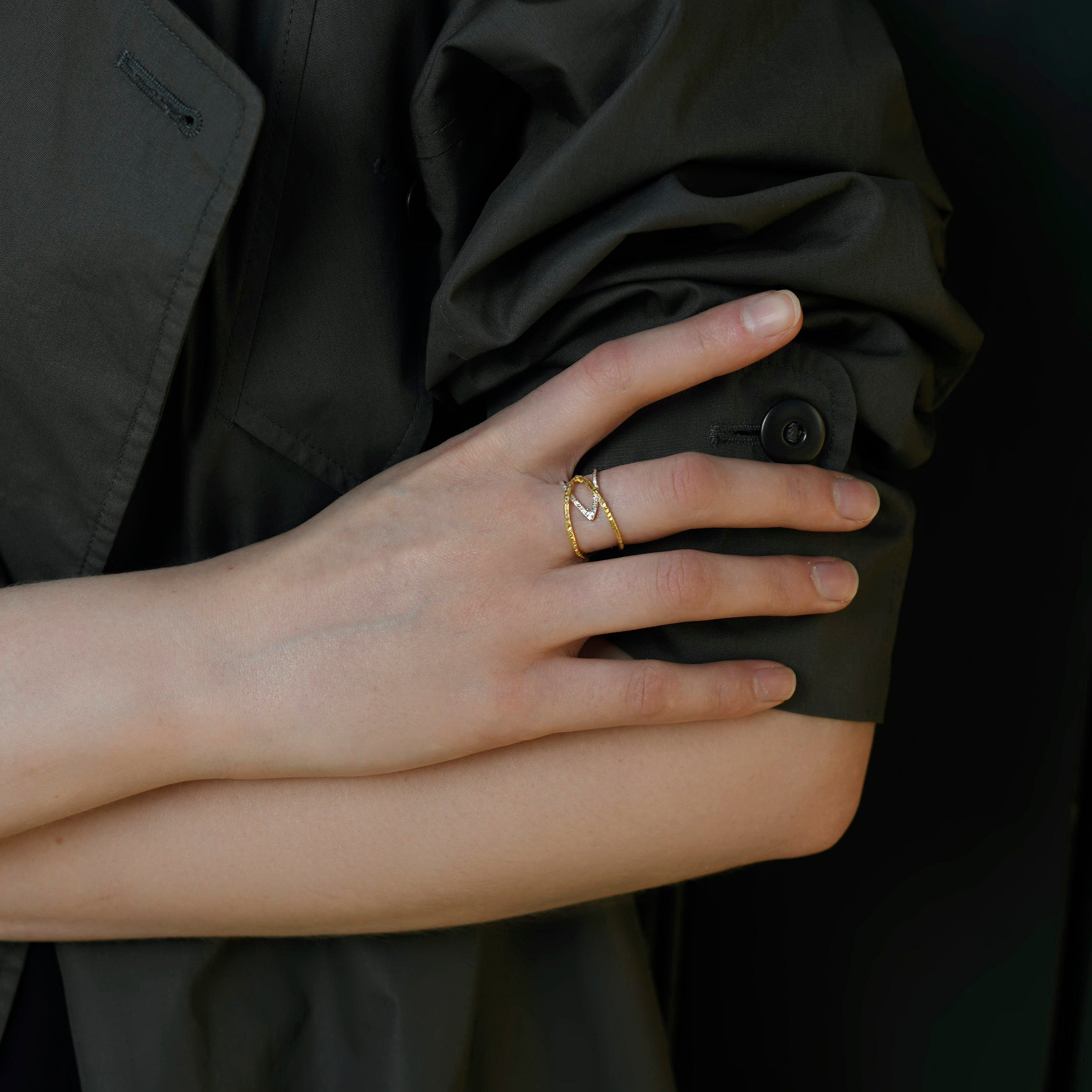 Two Tone Open Ring