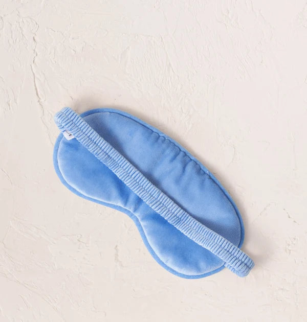 Swimming Turtle Caribbean Blue Velvet Eye Mask