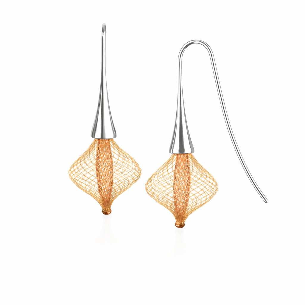 Boucles Volubiles Orange Drop Earrings