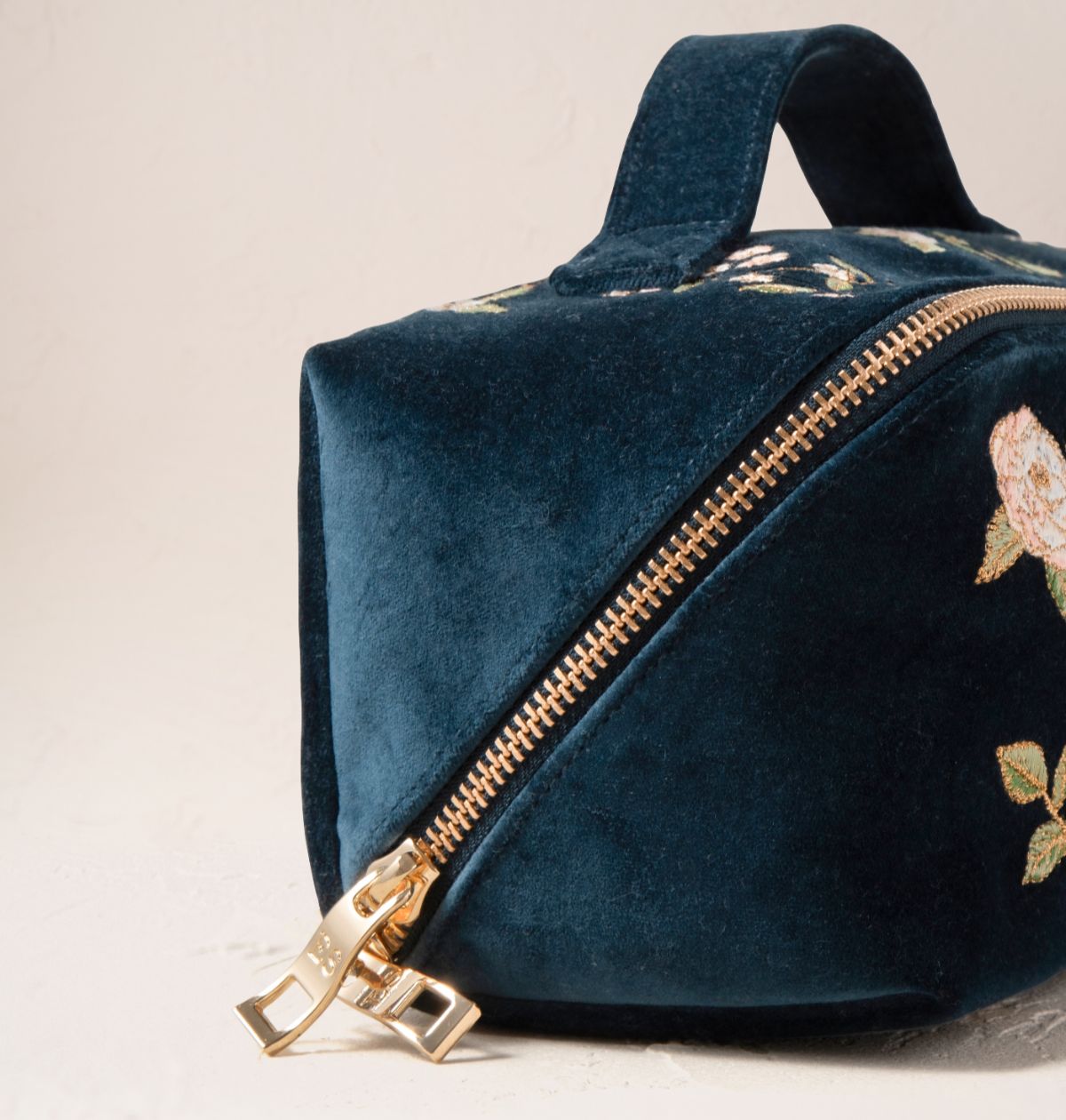 Wild Rose Open Flat Makeup Bag