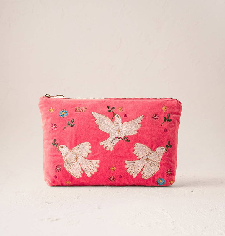 Elizabeth Scarlett Doves of Peace Everyday Pouch