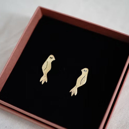 Sterling Silver Bird Earrings