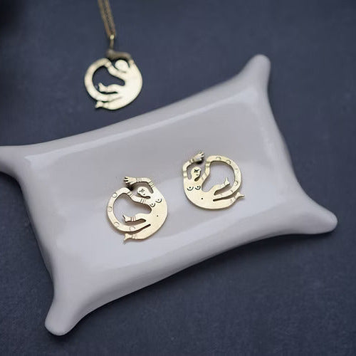 Abstract Round Lady Earrings