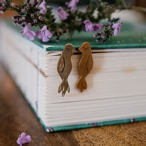 Sterling Silver Bird Earrings