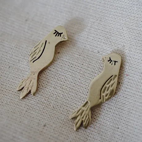 Sterling Silver Bird Earrings